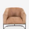 Gianni Leather Accent Chair 1 Gianni Leather Accent Chair -Luluandgeorgia Shop 108728 003 frt 1
