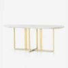 Kara Oval Dining Table -Luluandgeorgia Shop 62 kara dining table white marble 3 1564991625 1 900x 983a8e06 43b3 4d53 94af 9fb64d43b9de