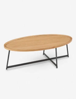 Gweneth Oval Coffee Table -Luluandgeorgia Shop 90272 OAK 02