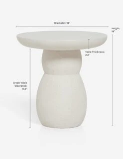 Clouded Round Side Table By Sarah Sherman Samuel -Luluandgeorgia Shop CloudedSideTable 3631