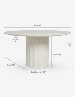 Doric Round Dining Table By Sarah Sherman Samuel -Luluandgeorgia Shop DoricDiningTable 0257