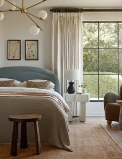 Elio Stool -Luluandgeorgia Shop Lulu and Georgia Bedroom1 Evergreen 0262 LIFESTYLE Site Crop Lifestyle