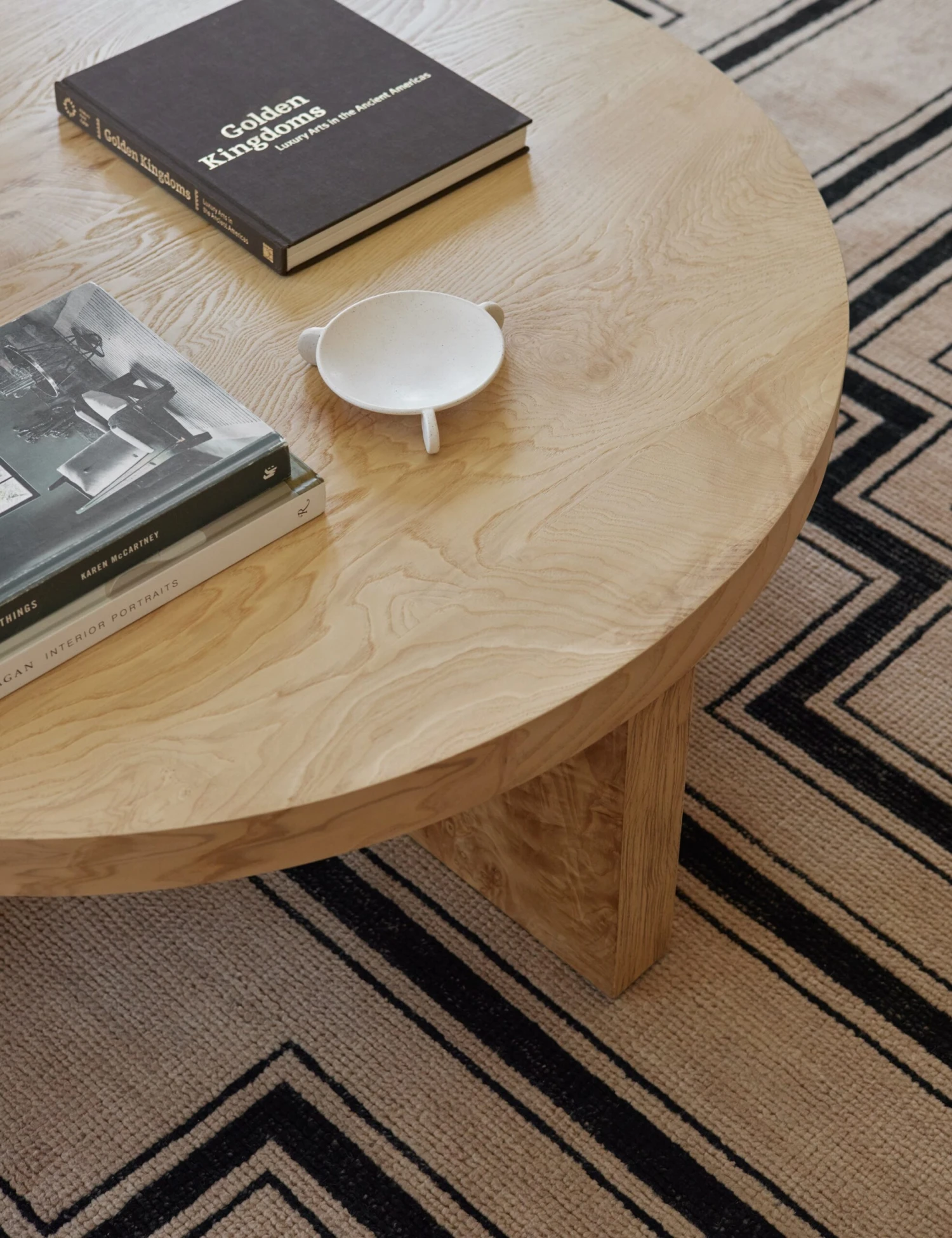 Kearns Round Burl Wood Coffee Table 5 Kearns Round Burl Wood Coffee Table - Image 3