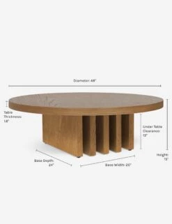 Pentwater Round Coffee Table By Sarah Sherman Samuel -Luluandgeorgia Shop PentwaterCoffeeTable Natural 3897
