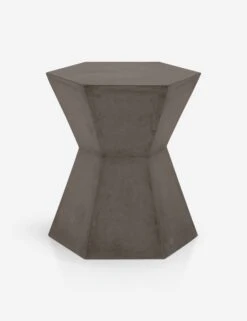 Kai Indoor/Outdoor Side Table -Luluandgeorgia Shop bento accent table slate grey concrete dark 1 01