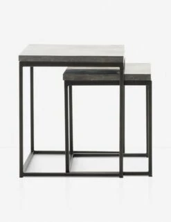 Ginette Nesting Side Tables -Luluandgeorgia Shop ginette nesting end tables gray 4 1564991625