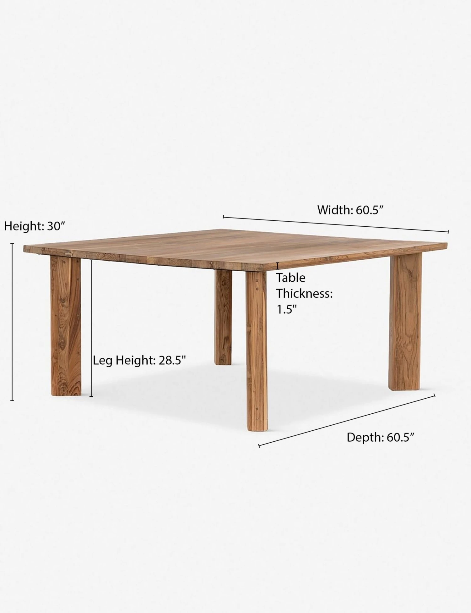 Kismet Square Dining Table 7 Kismet Square Dining Table - Image 5