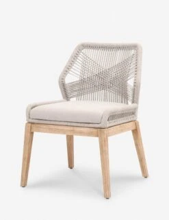 London Indoor / Outdoor Dining Chair -Luluandgeorgia Shop loom dining chair taupe fixed 1 02