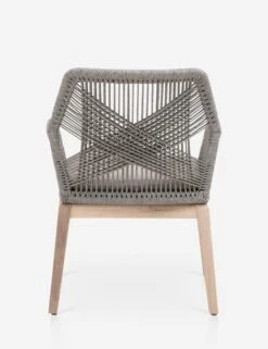London Indoor / Outdoor Dining Arm Chair -Luluandgeorgia Shop loom outdoor arm chair platinum gray teak 1 05