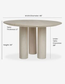 Mojave Round Dining Table -Luluandgeorgia Shop mojave dining table 2421 37e9a3f5 04f9 47d7 a7dd a6760b5de3e4