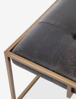 Olwina Square Leather Coffee Table -Luluandgeorgia Shop olwina square coffee table railto ebony 1 1
