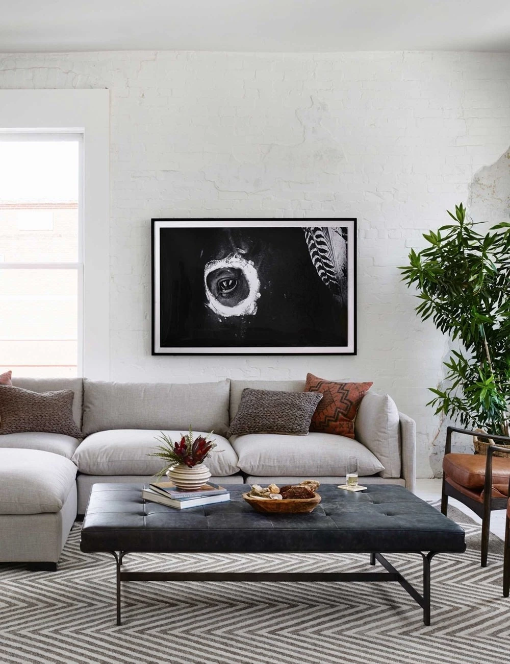 Patrizia Leather Coffee Table 4 Patrizia Leather Coffee Table - Image 2