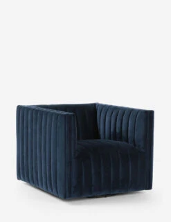 Roz Swivel Chair -Luluandgeorgia Shop roz swivel chair sapphire navy 3 1 1