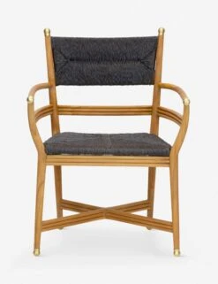 Morris & Co. Kelmscott Rush Indoor / Outdoor Dining Arm Chair -Luluandgeorgia Shop wmkeac tkbk 3